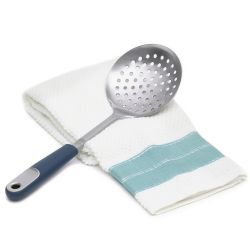 24 pieces of Michael Graves Design Comfortable Grip Stainless Steel Skimmer, Indigo