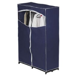 4 pieces of Home Basics Storage Closet With Window, Blue