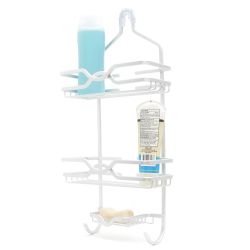 6 pieces of Home Basics Criss Cross Aluminum Shower Caddy