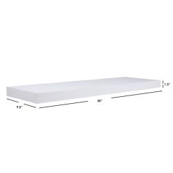 6 pieces of Home Basics 30" Mdf Floating Shelf, White
