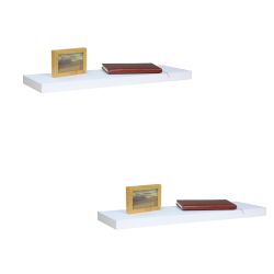 6 pieces of Home Basics 30" Mdf Floating Shelf, White
