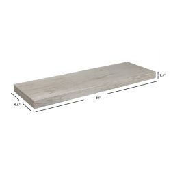 6 pieces of Home Basics 30" Mdf Floating Shelf, Grey