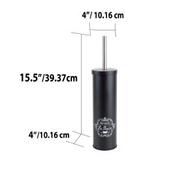 12 pieces of Home Basics Paris Le Bain HidE-Away Toilet Brush Holder, Black