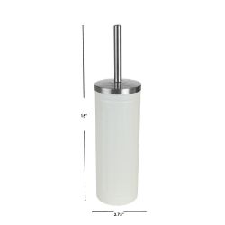 12 pieces of Home Basics Embossed Ivory Steel Toilet Brush