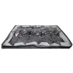 12 pieces of Home Basics Herringbone 12 Pair NoN-Woven Under The Bed Organizer, Grey
