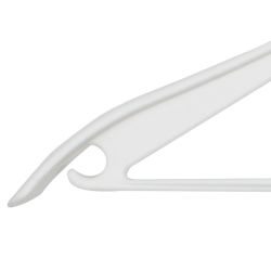 12 pieces of Home Basics Plastic Hangers, (pack Of 4), Timber White