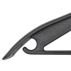 12 pieces of Home Basics Plastic Hangers, (pack Of 4), Timber Black
