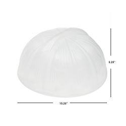 12 Pieces Home Basics Vented Plastic Plate Cover - Kitchen Cutlery