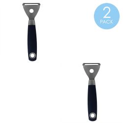 24 pieces of Home Basics Meridian Stainless Steel Horizontal Vegetable Peeler, Indigo