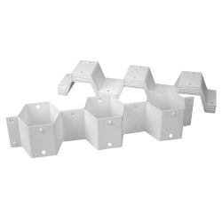 12 pieces of Home Basics Honeycomb 8-Piece Plastic Drawer Divider Set, White