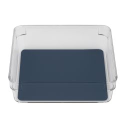 24 pieces of Michael Graves Design 6.5" X 6.5" Drawer Organizer With Indigo Rubber Lining
