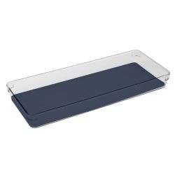24 pieces of Michael Graves Design 16" X 6" Drawer Organizer With Indigo Rubber Lining