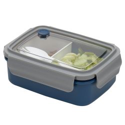 12 pieces of Home Basics Airtight Rectangle Lunch Box, (30 Oz)