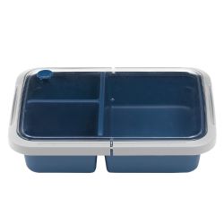 12 pieces of Home Basics Airtight 3 Compartment Lunch Box, (50 Oz)