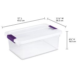 12 pieces of Sterilite 15 Quart/14 Liter Clearview Latchg  Box