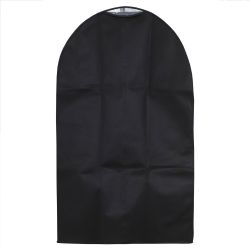 12 pieces of Home Basics Plaid NoN-Woven Garment Bag With Clear Plastic Panel, Black