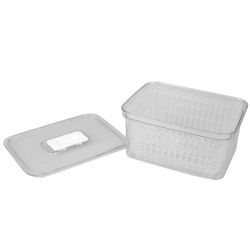 12 pieces of Home Basics Keep Fresh Small Vegetable Keeper, Clear
