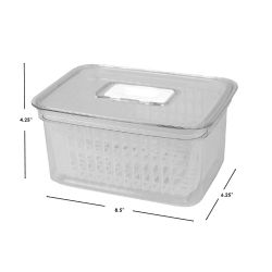 12 pieces of Home Basics Keep Fresh Small Vegetable Keeper, Clear