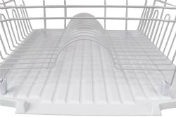 6 Wholesale Home Basics 3 Piece Dish Rack, White
