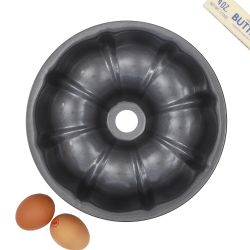 12 pieces of Bakergcos Secret Essentials 10-Inch NoN-Stick Steel Fluted Bundt Pan