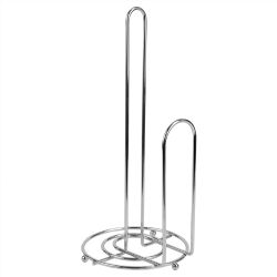 12 Pieces of Home Basics Chrome Collection Free Standing Paper Towel Holder With EasY-Tear Arm, Chrome