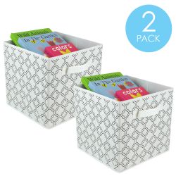 12 pieces of Home Basics Quatrefoil Collapsible NoN-Woven Storage Cube, White