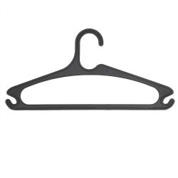 20 pieces of Home Basics 10 Piece Plastic Hanger Set, Black