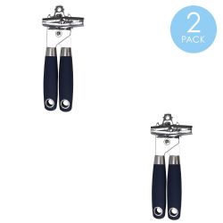 24 pieces of Home Basics Meridian Stainless Steel Can Opener, Indigo
