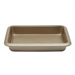 12 pieces of Home Basics Aurelia NoN-Stick 14.5gc X 10.6gc X 2.4gc Carbon Steel Roaster Pan, Gold