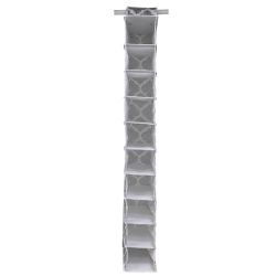 12 pieces of Home Basics Arabesque 10  Shelf NoN-Woven Hanging Closet Organizer, Grey
