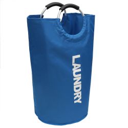 12 pieces of Home Basics Laundry Bag With Soft Grip Handle, Blue