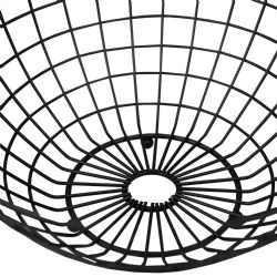 12 pieces of Home Basics Grid Collection Large Capacity Fruit Bowl, Black