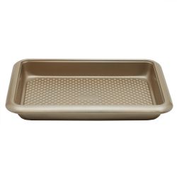 12 pieces of Home Basics Aurelia NoN-Stick  14.5gc X 10.6gc X 1.75gc Carbon Steel Roaster Pan, Gold