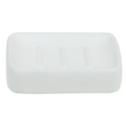 6 pieces of Home Basics Loft 4 Piece Ceramic Bath Accessory Set, White