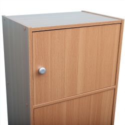 Home Basics 5 Cube Cabinet, Natural