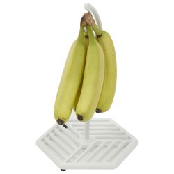 6 pieces of Home Basics Lines Cast Iron Banana Tree, White