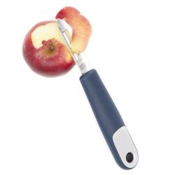 24 pieces of Michael Graves Design Comfortable Grip Swiveling Stainless Steel Vertical Vegetable Peeler, Indigo