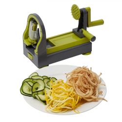 12 pieces of Home Basics 4 Function Tabletop Spiralizer, Green
