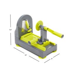 12 pieces of Home Basics 4 Function Tabletop Spiralizer, Green