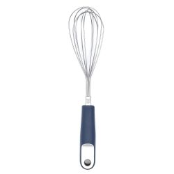 24 pieces of Michael Graves Design Comfortable Grip Handheld Manual Stainless Steel Balloon Whisk, Indigo