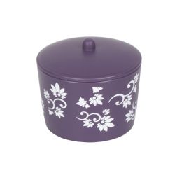 6 pieces of Home Basics 7 Piece Floral Bath Set, Purple