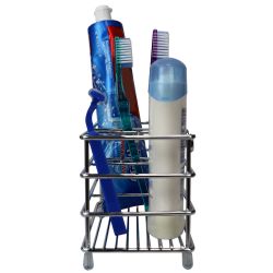12 pieces of Home Basics Bath Caddy Organizer, Chrome