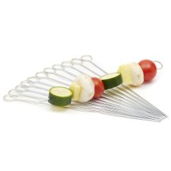48 pieces of Home Basics 12 Piece Stainless Steel Bbq Skewers