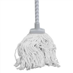 12 pieces of Home Basics Chevron All Purpose Wet Cotton Twist Mop, Grey