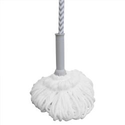 12 pieces Home Basics Chevron All Purpose Twist Mop, Grey - Cleaning Products