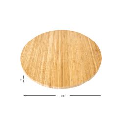 6 pieces of Home Basics Bamboo Lazy Susan, (13.5-Inch Diameter)
