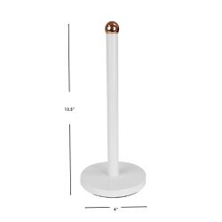 12 pieces of Home Basics Grove Free Standing Paper Towel Holder With Weighted Base, White