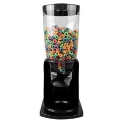 6 pieces of Home Basics 7.5 Oz. Capacity Plastic Single Canister Cereal Dispenser, Black