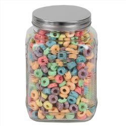 12 pieces of Home Basics Province 1.5 Lt Glass Canister With Metal Lid