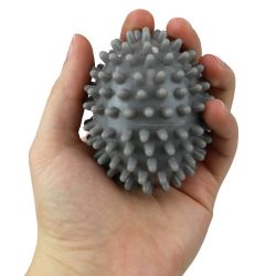 24 pieces of Home Basics Spiked Plastic Dryer Balls, Grey